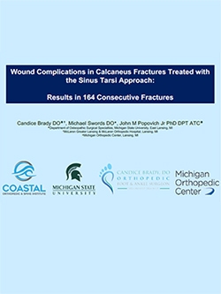 Research Presentation to Academy of Orthopedics on Wound Complications after Calcaneus Fracture Surgery